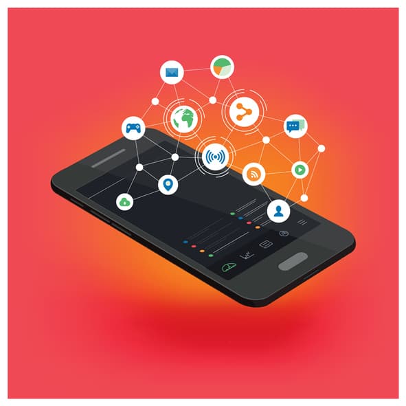 Mobile App auf einem Smartphone